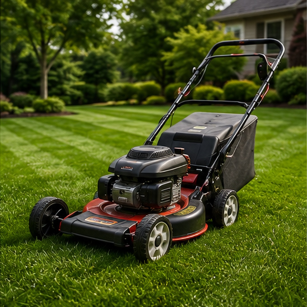 Freshly mowed lawn at a Reading Pennsylvania property