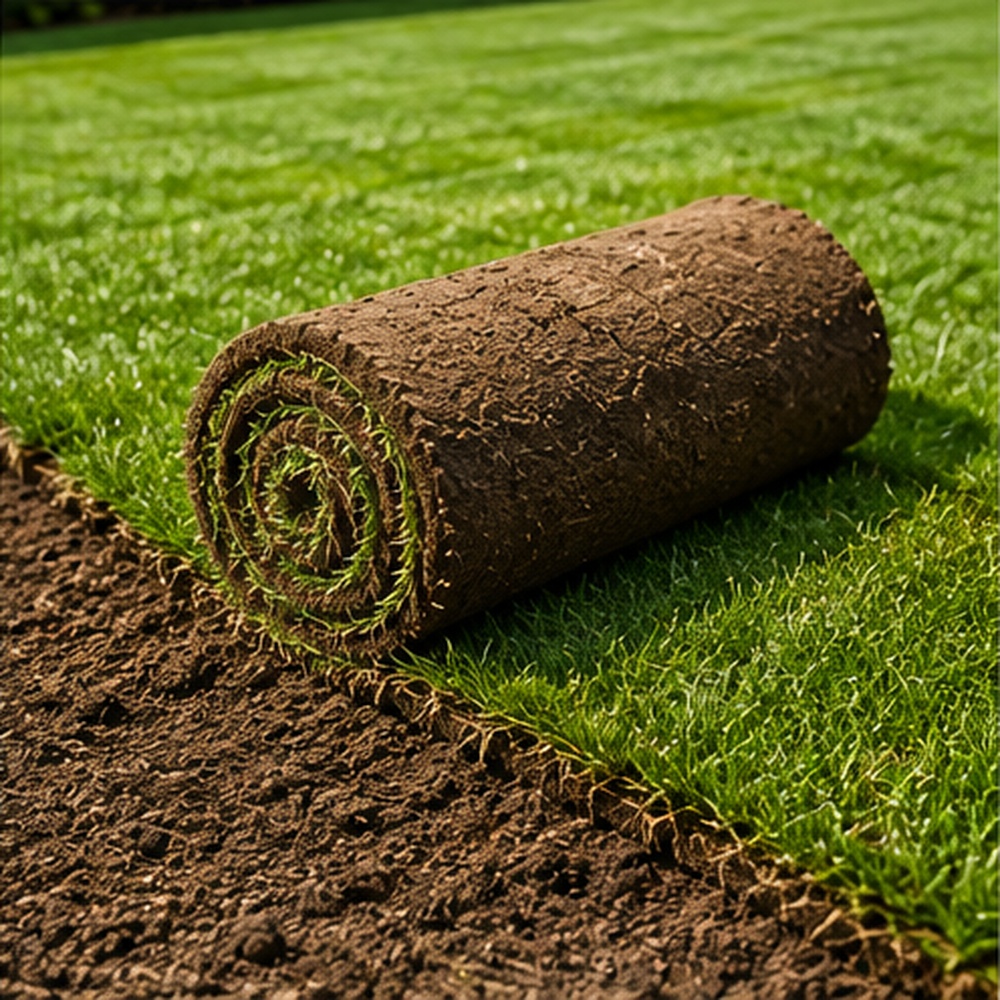 Fresh sod installation at a Reading Pennsylvania property